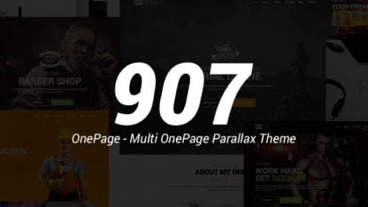 907 Parallax WordPress Tema