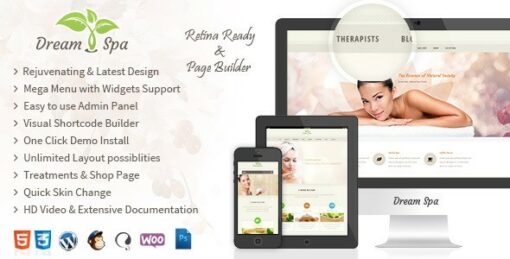 Dream Spa – Salon, Spa WordPress Theme 3.2